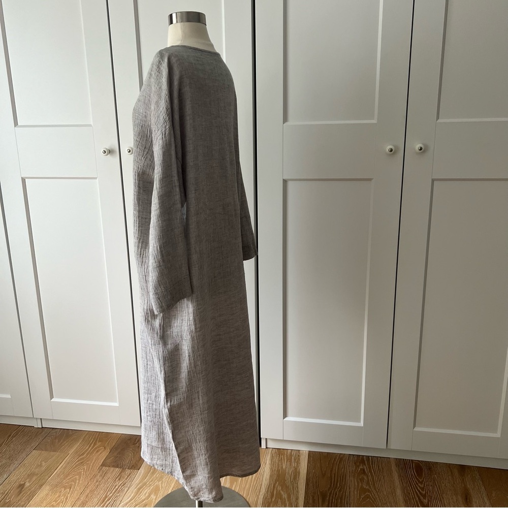Elizabeth Suzann Lara Linen Grey Long Dress sz. XS - Picture 4 of 11